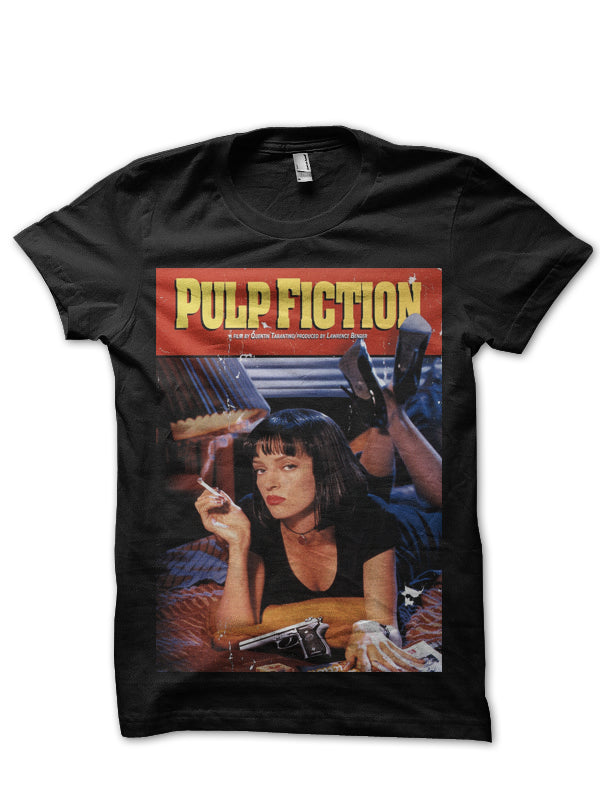 Pulp Fiction Black T-Shirt Style001 Hoodie, Sweatshirt | PureTeeCo.com