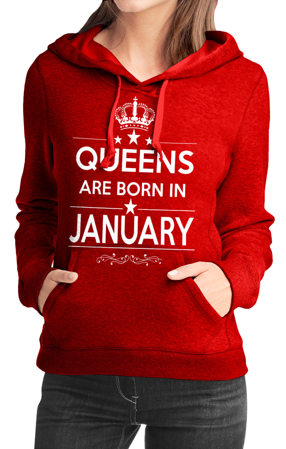 Queens Are Born In January Girls Hoodie Style002