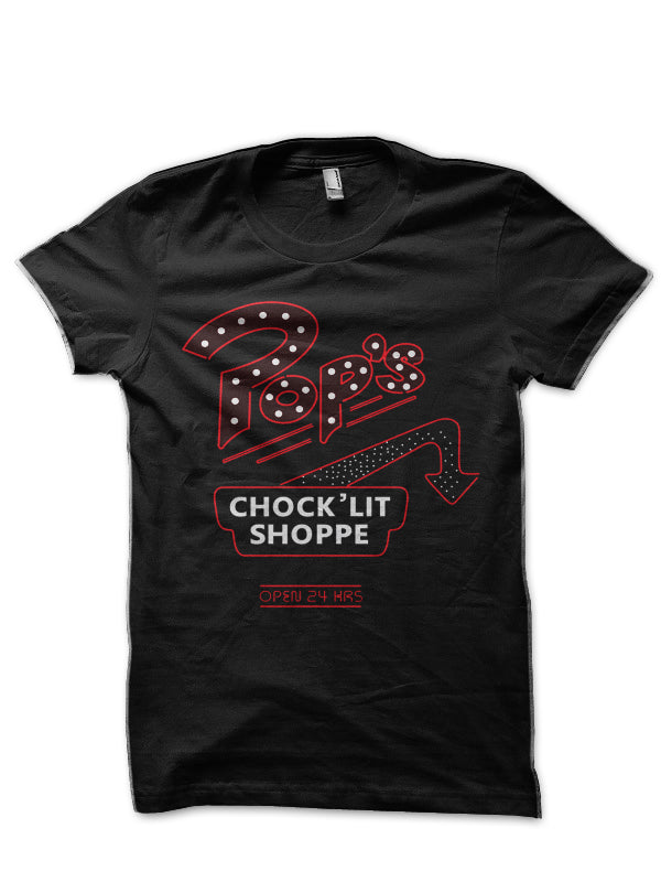 Riverdale â€“ Popâ€™s Chockâ€™lit Shoppe Black T-Shirt Hoodie, Sweatshirt | PureTeeCo.com