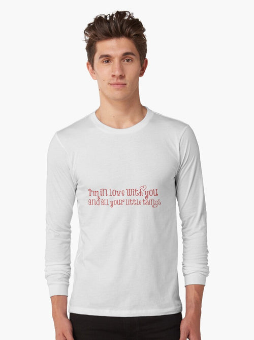"Little Things" Long Sleeve T-Shirt Hoodie, Sweatshirt | PureTeeCo.com (Image 1)