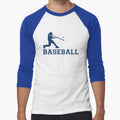 Baseball Player Baseball ¾ Sleeve T-Shirt Hoodie, Sweatshirt | PureTeeCo.com