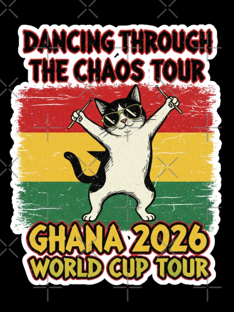 Dancing Through the Chaos Tour — Ghana World Cup Rock Shirt by catastrocat