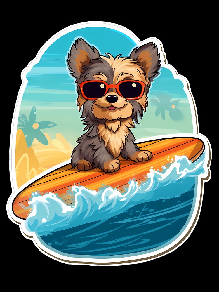 Yorkshire Terrier Surfing by Jdelgado813
