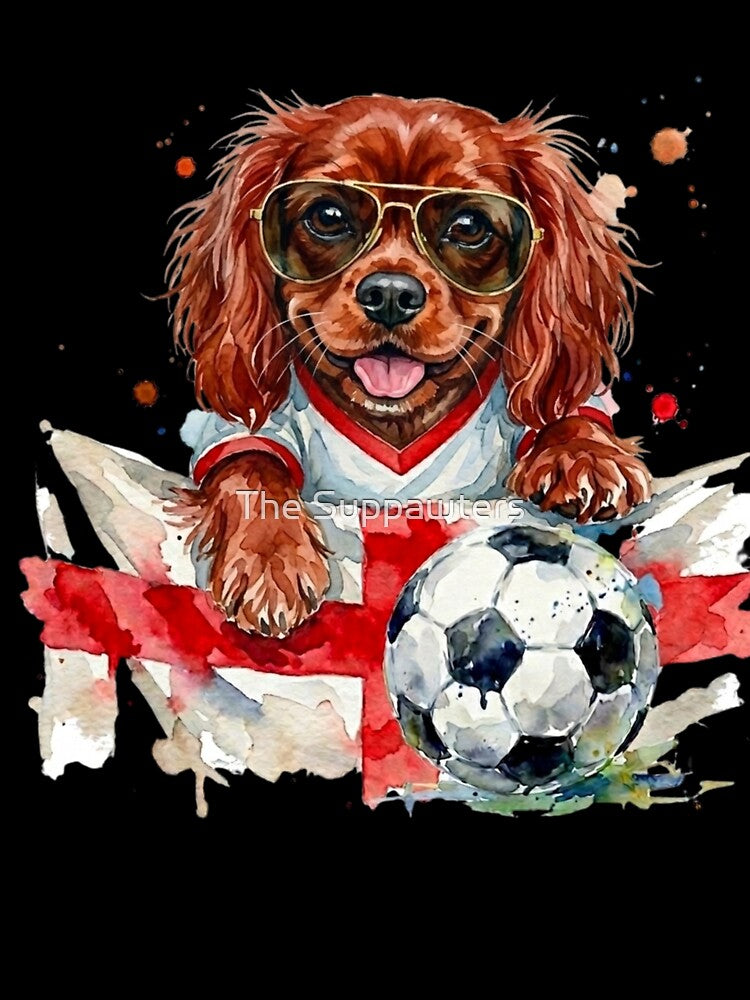Cavalier King Charles ruby World Cup England Suppawter by The Suppawters