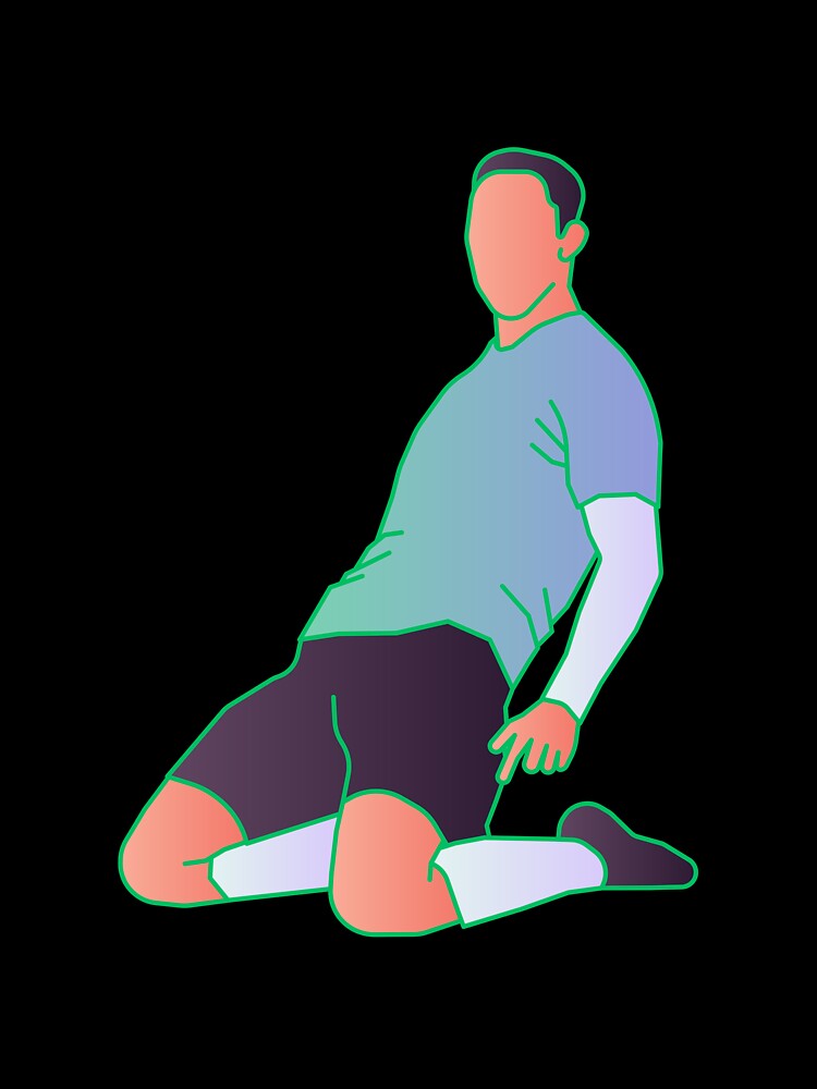 Coloured Celebrating Player 3 | Player Celebration by Football Stickers World