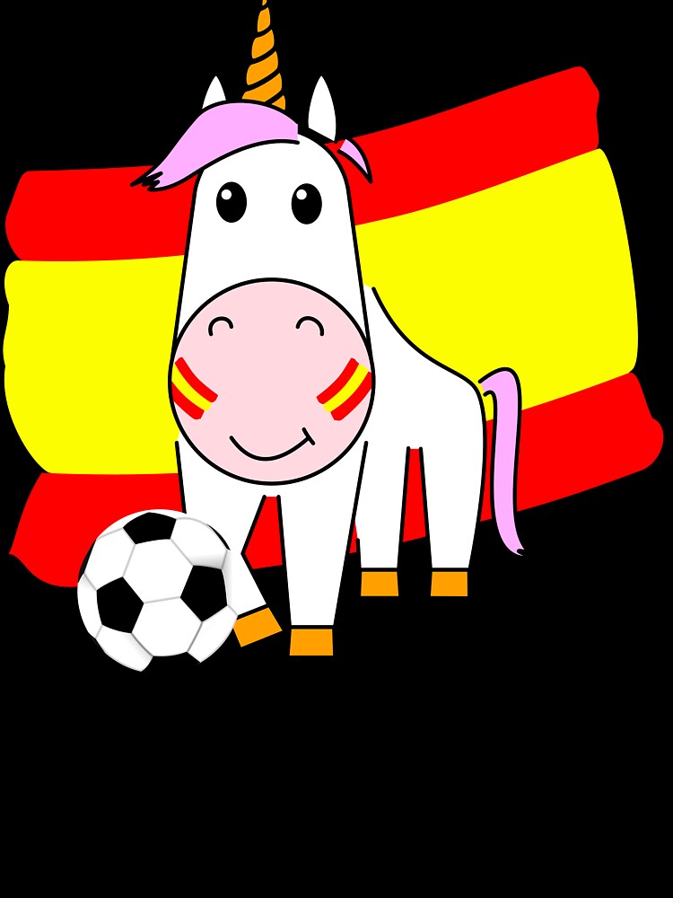 Unicorn Violetta plays football for Spain by peter2art