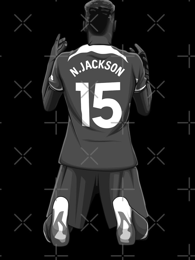 Nicolas Jackson Black and White Version by Aldduardo