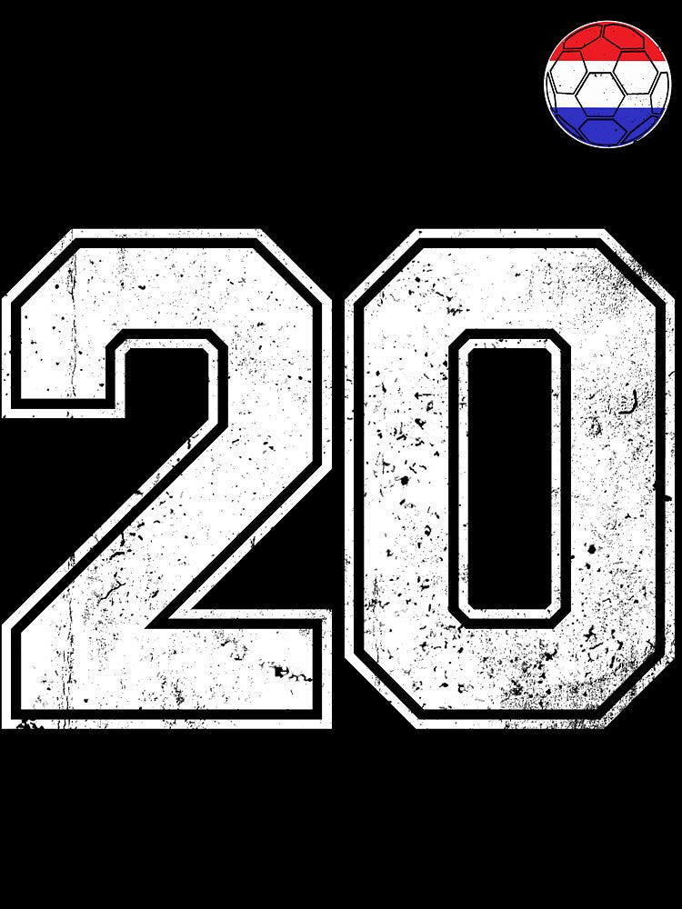 Netherlands Soccer Number 20 Vintage Sports Fan by LiviuGligoros