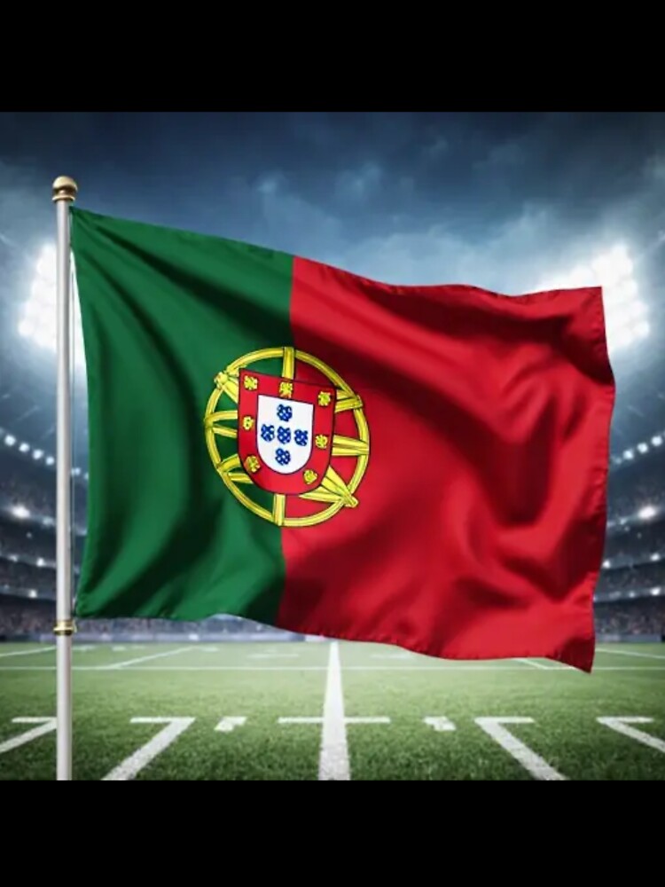 Portugal Flag 3D Football Design – Supporters Portugal by artsdesignpro
