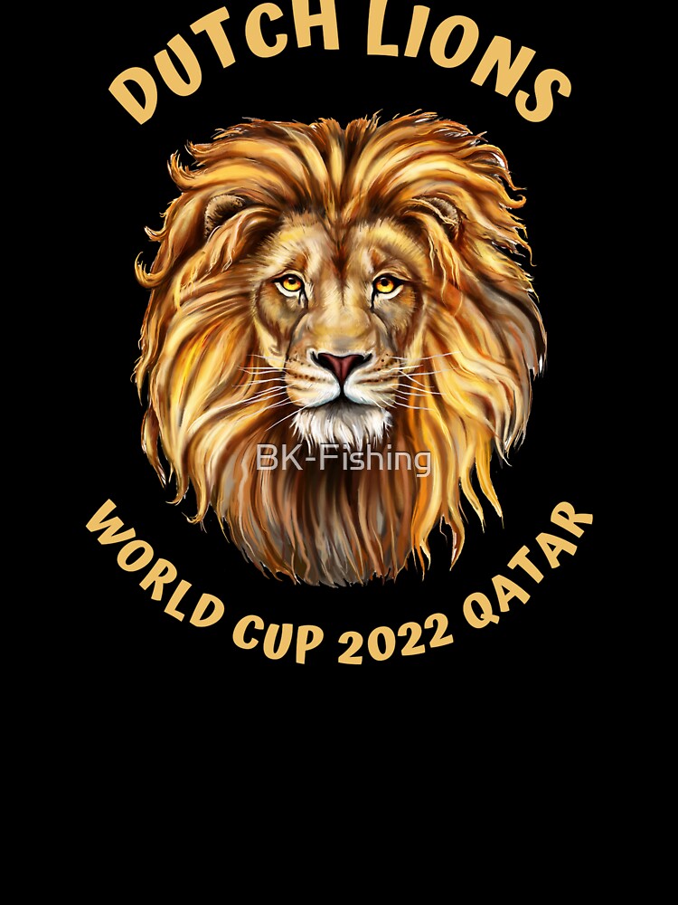 Dutch Lions Football Animal Art Design Draw Street Art by BK-Fishing