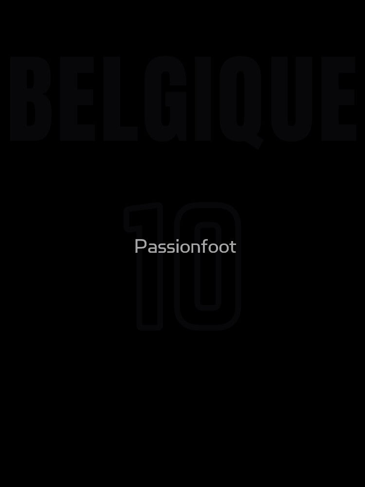 T-shirt number ten supporter of Belgian Red Devils by Passionfoot