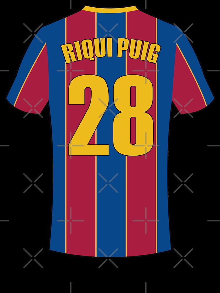 Riqui Puig Barcelona football jersey number by Justtrendytees