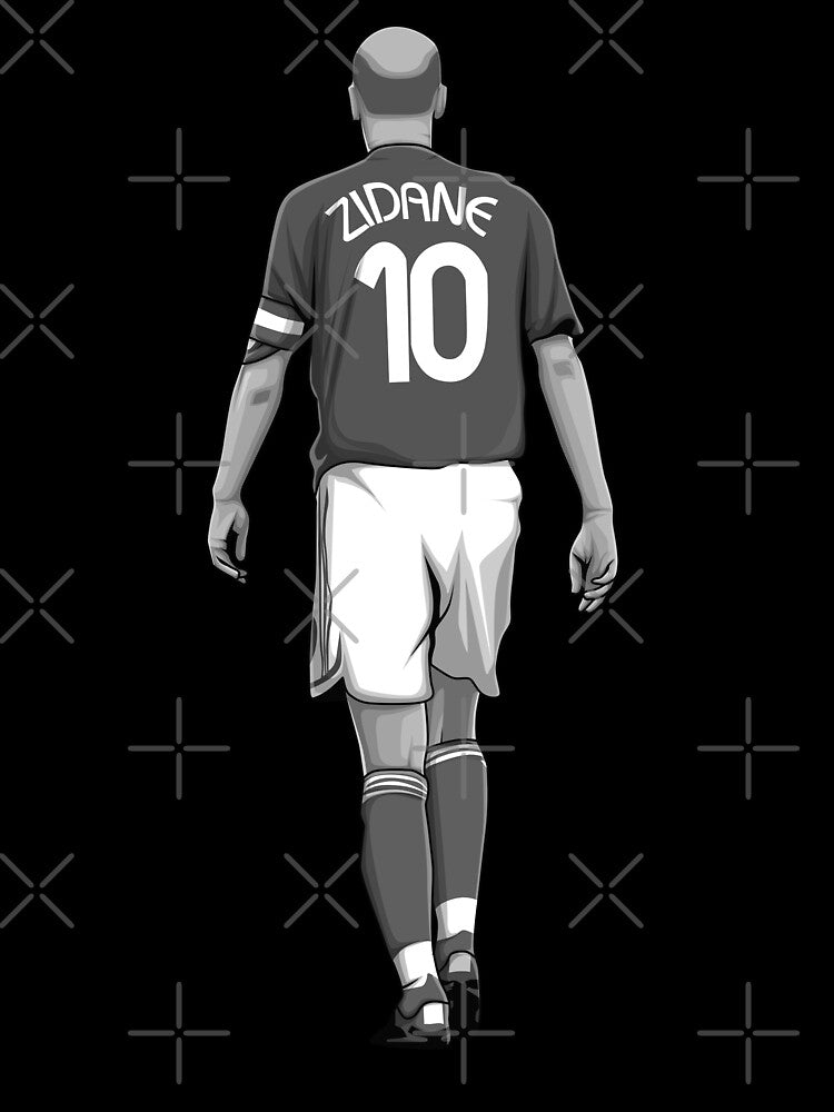 Zinedine Zidane Black and White Version by Aldduardo