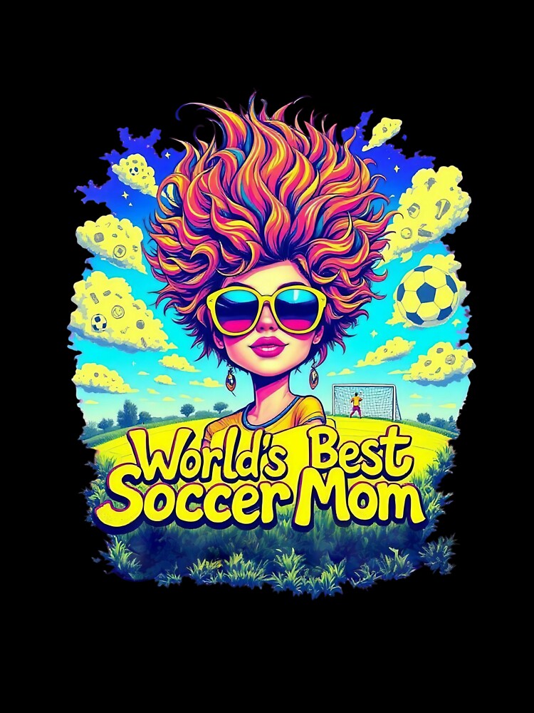 Cool World's Best Soccer Mom Graphic - Vibrant Fan Design by TheGaliyaStudio