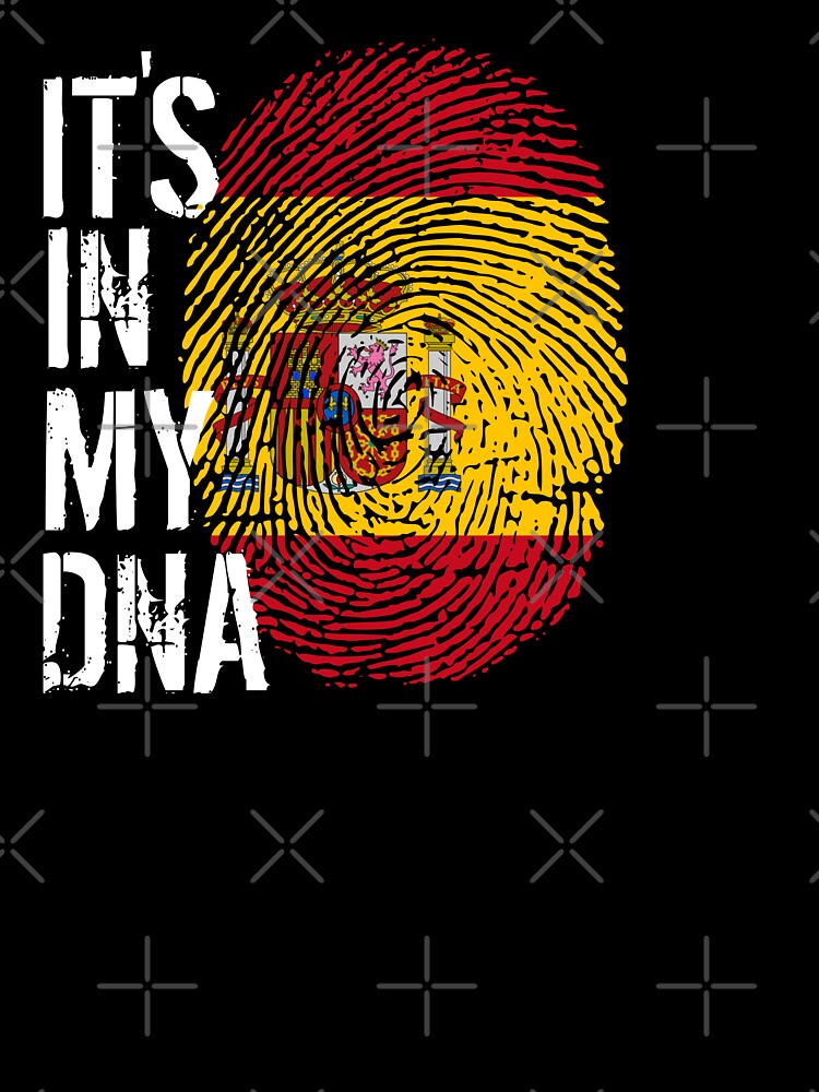 Spain Flag Fingerprint - It's in my DNA Spanish by PartyShirts1