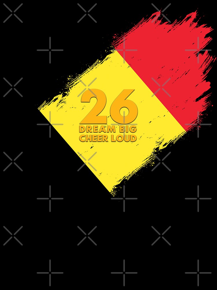 Belgium Football 2026 Dream Big Cheer Loud by BananaPrint