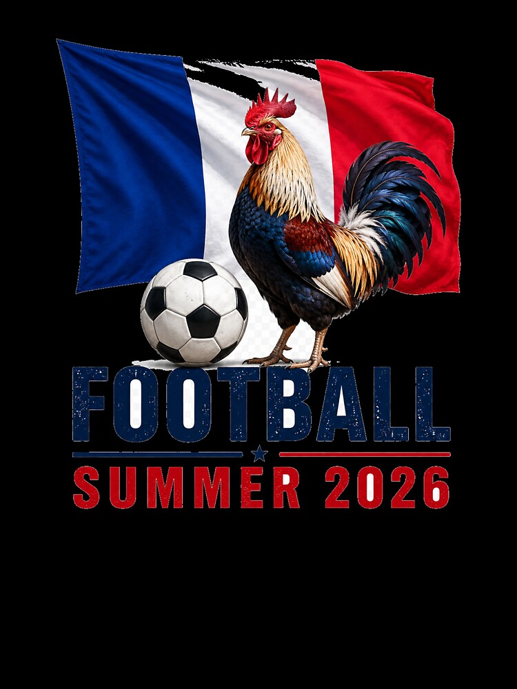 France Football Summer 2026 Rooster Fan Design by OfficeFighter