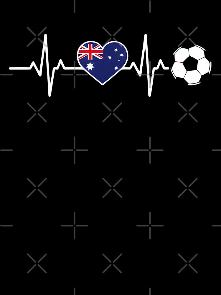 Australia Soccer Heartbeat | Socceroos Fan by dudelinart
