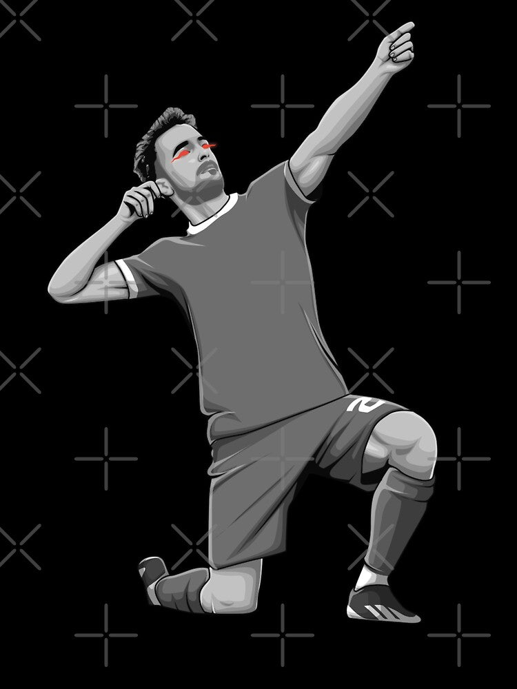 Diogo Jota Black and White Version by Aldduardo