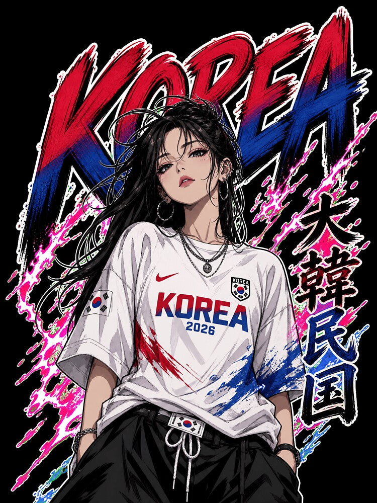 Fierce South Korea Anime Soccer Girl - World Cup 2026 by Senpai Syndicate
