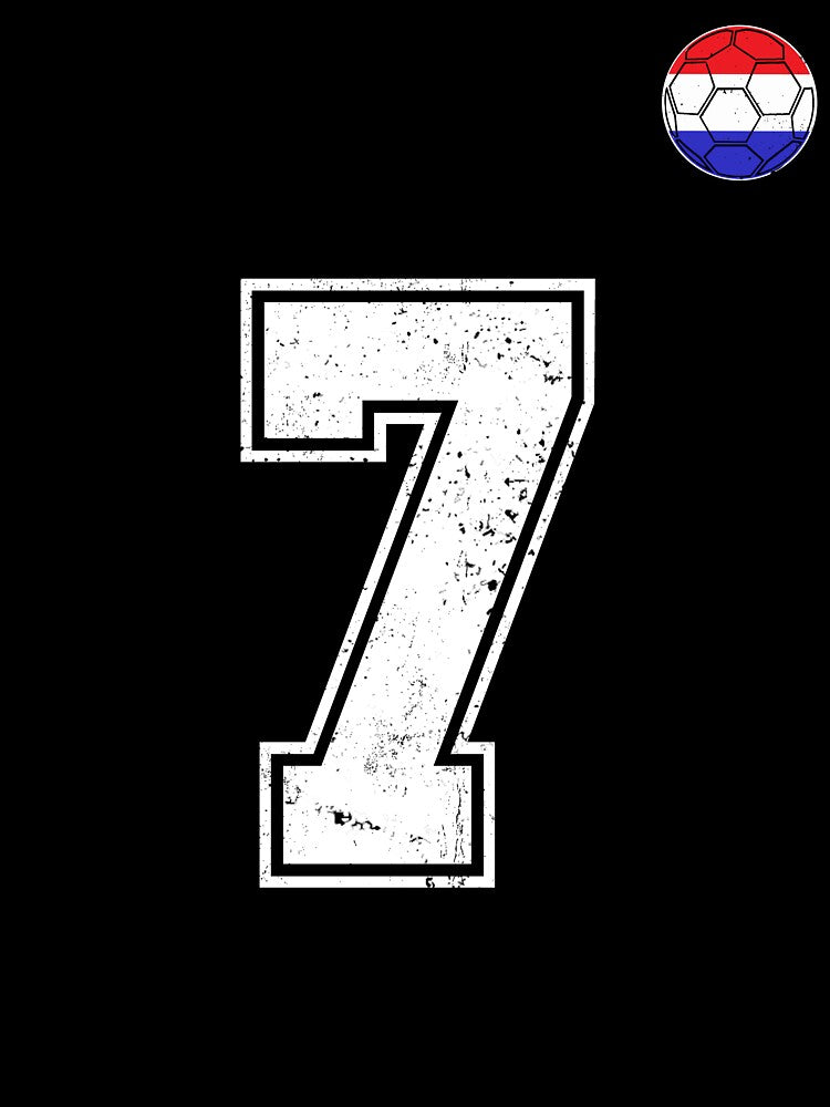Netherlands Soccer Number 7 Vintage Sports Fan by LiviuGligoros