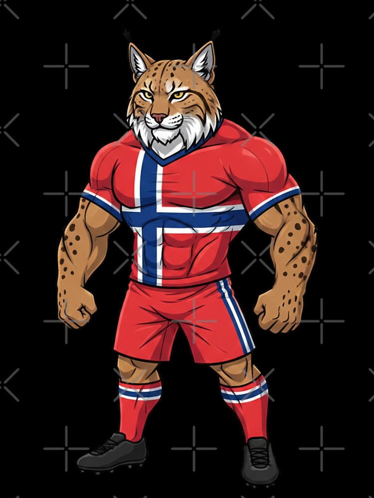 Powerful Norwegian Lynx Football Mascot 2026 by ArtByKatti