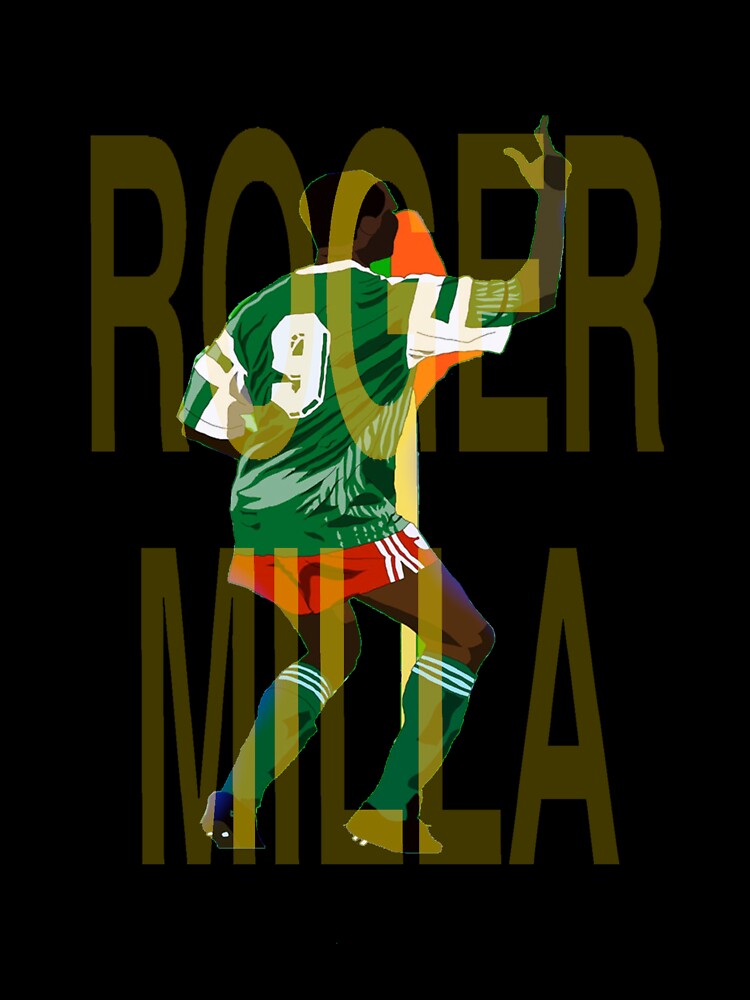 Roger Milla Cameroon Italia 90 Goal Dance Celebration by silkdegreestees