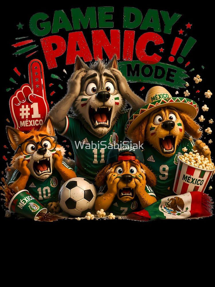 Game Day Panic | Funny Mexico Soccer Fans by WabiSabiSjak