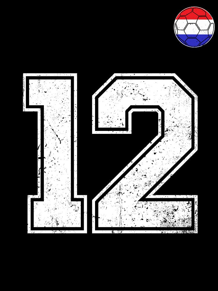 Netherlands Soccer Number 12 Vintage Sports Fan by LiviuGligoros
