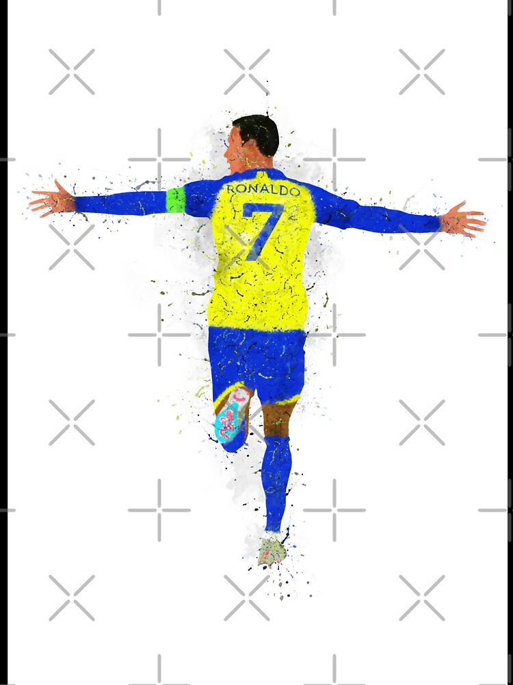 Cristiano Ronaldo Al Nassr Football by AronArtGallery