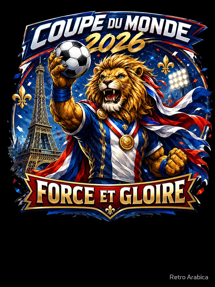 France Lion World Cup 2026 by Retro Arabica