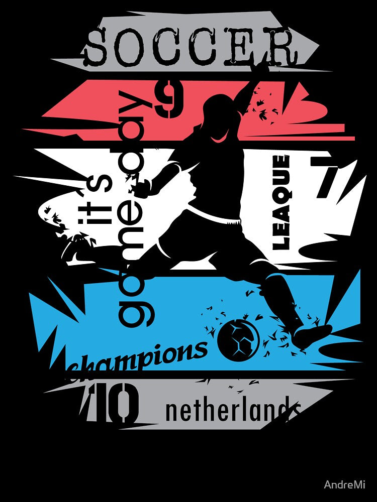 Copy of Gift Idea Design Football Netherlands Goal Shot Ball Explosion Fan Illustration by AndreMi