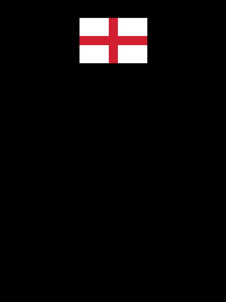 England Flag (Small on Red) by STUDIO-72