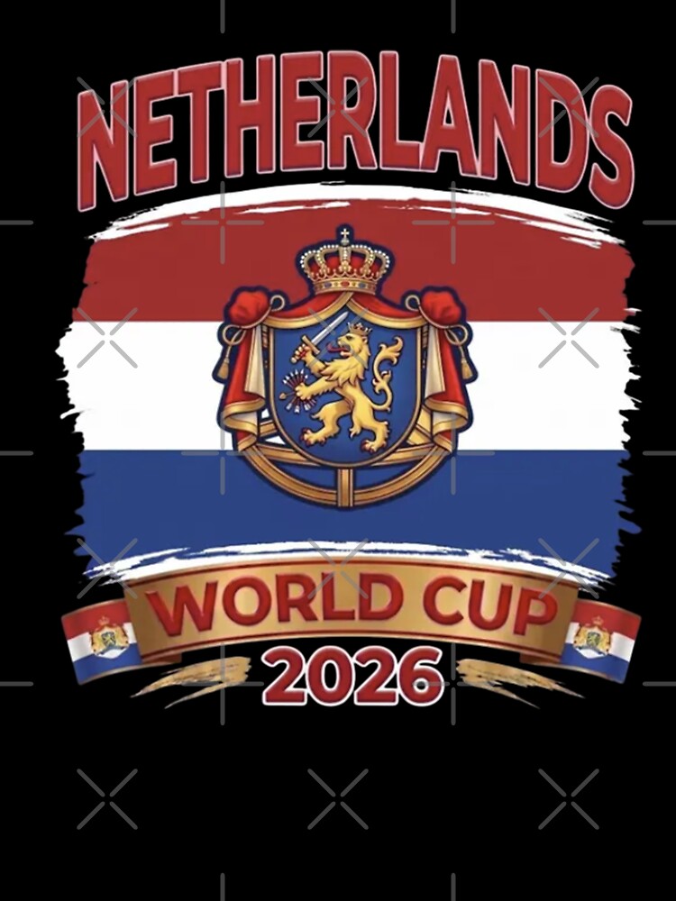 Netherlands World Cup 2026 Coat of Arms Football Design by  The Midnight Library - Book Lover Gifts & Kindle Accessories