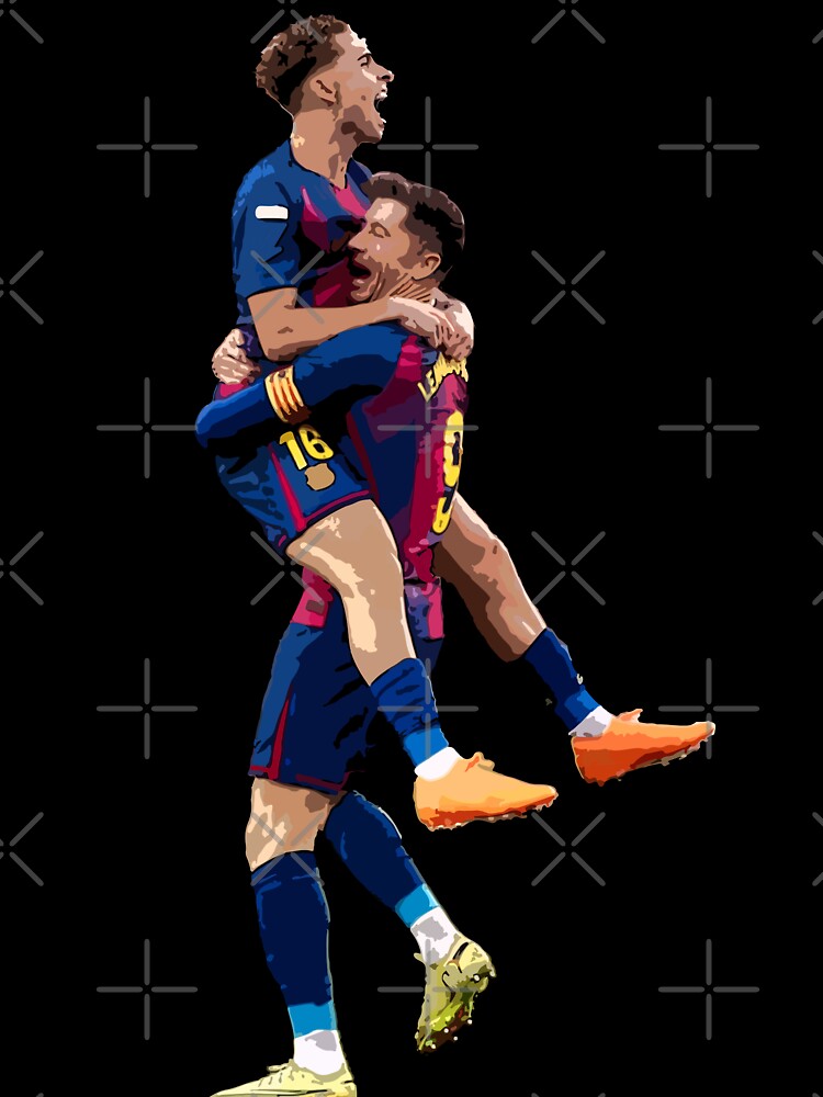 Fermin + Lewandowski goal celebration by raffrasta