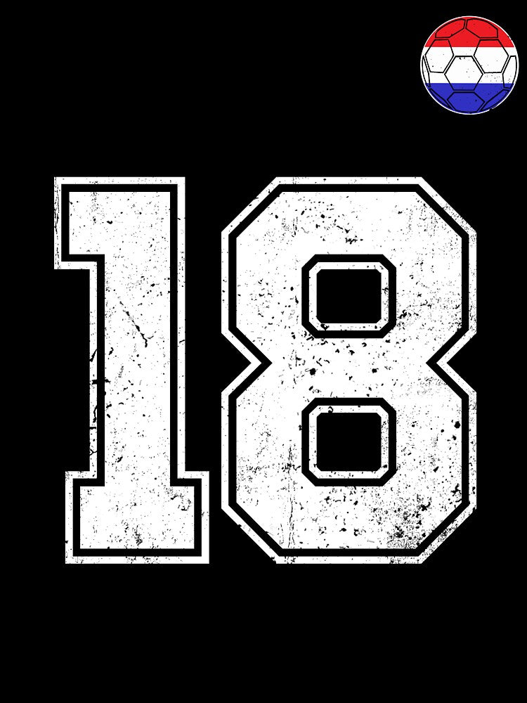 Netherlands Soccer Number 18 Vintage Sports Fan by LiviuGligoros