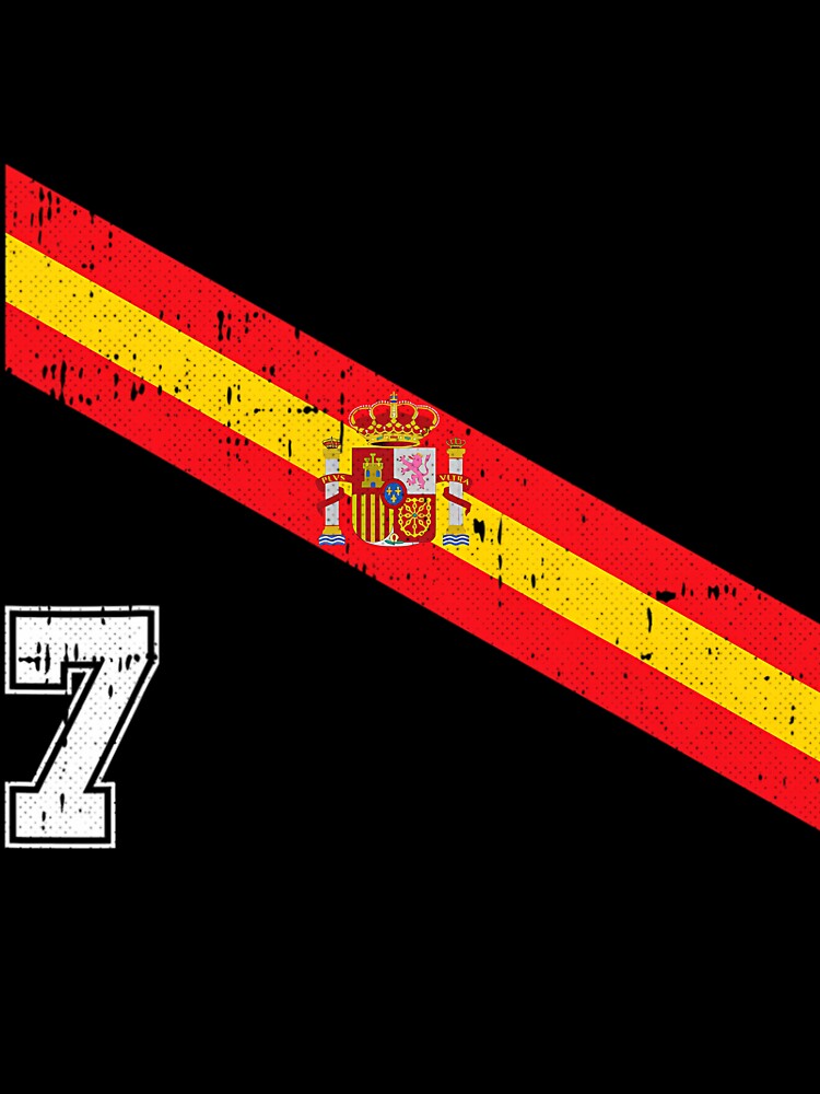 Spain Soccer Number 7 Spanish Football Espana Sports Fan by nadryloreciu