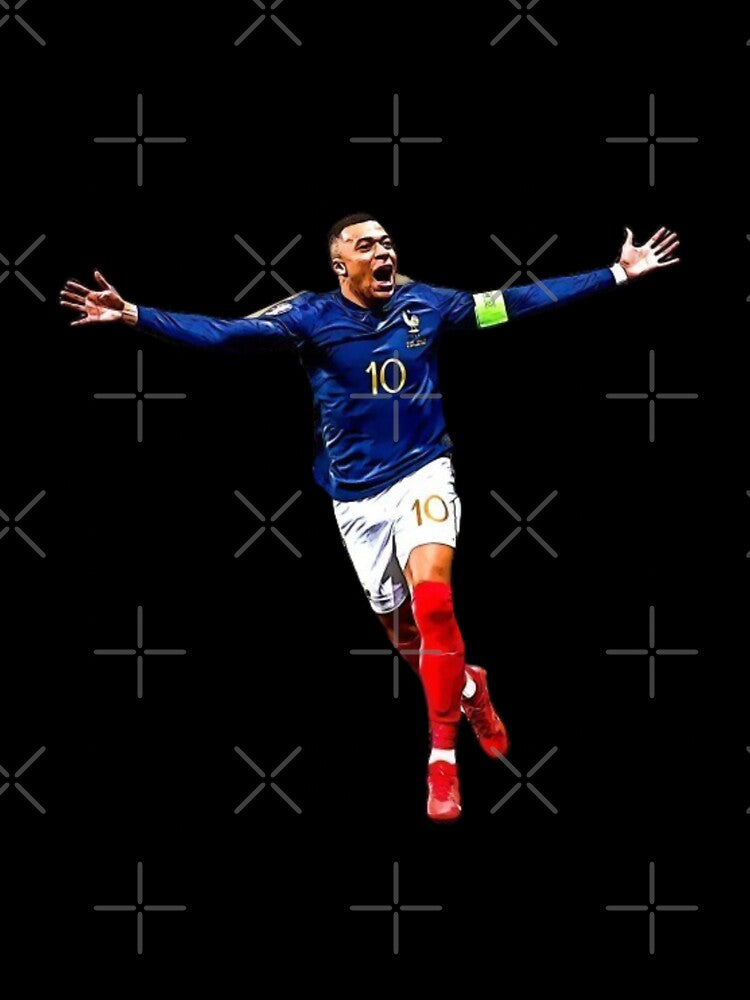 Kylian Mbappe France National Team Art by rissershop