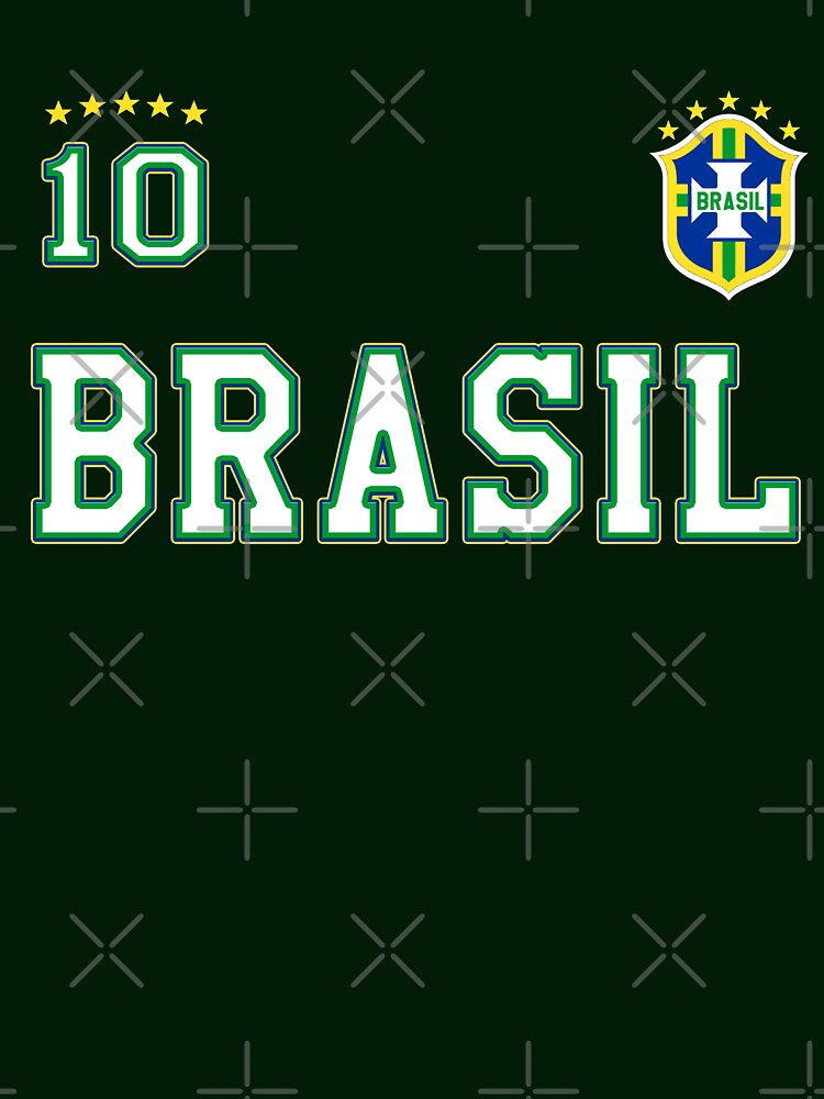 Brasil Brazil Soccer Design with number 10 by fermo