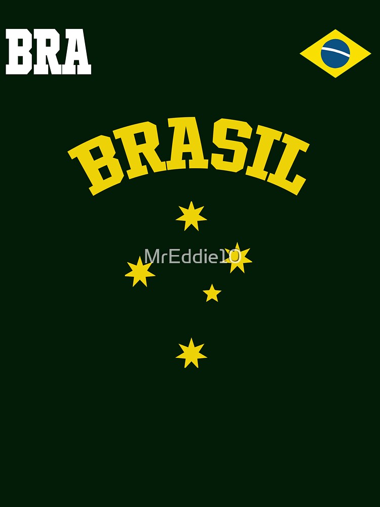 Brazil Art Brasil 2022 Retro Cruzeiro do Sul National Flag of Brazil by MrEddie10
