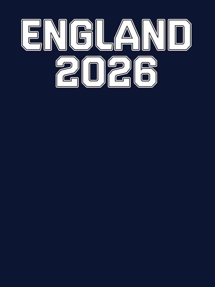 England 2026 World Cup (White with Navy & White Outline) by STUDIO-72