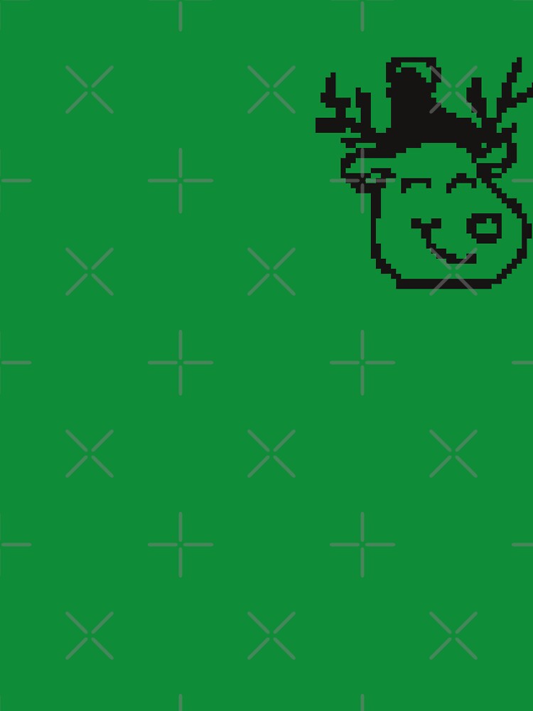 Deer Christmas cloth pixel art by Xatutik.art