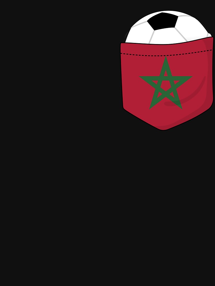 Soccer Morocco in the breast pocket by peter2art