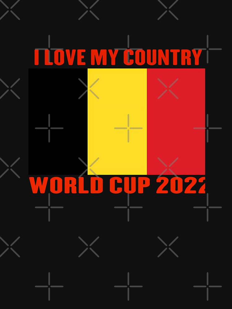 I Love My Country Belgium World Cup 2022 by DanishDesignCo