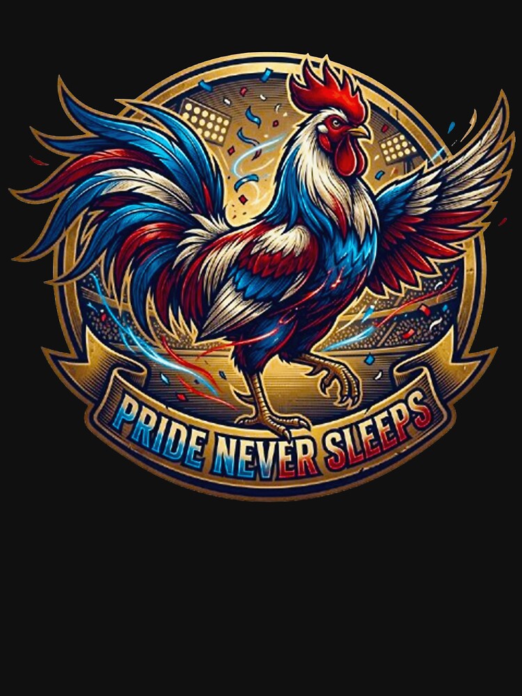 Pride Never Sleeps Rooster Mascot France Football World Cup by MT-Hub | Art for Every Soul
