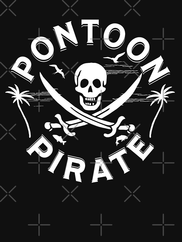 Pontoon Boat Funny Pontoon Pirate by Krysanthe