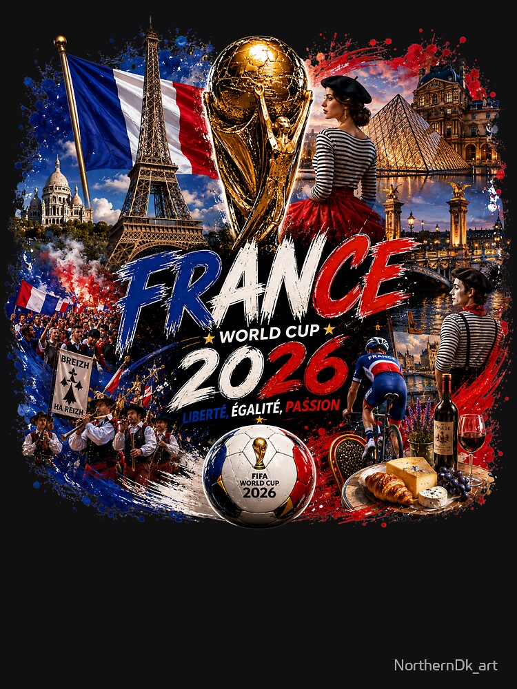 France World Cup 2026 – French Pride, Football Passion & Paris Spirit by NorthernDk_art