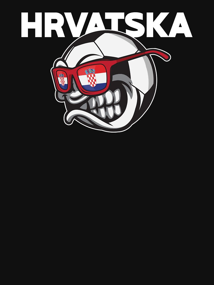 Angry Hrvatska Soccer Ball with Flag of Croatia Fan by festivalshirt