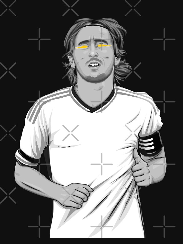 Luka Modric Black and White Version by Aldduardo