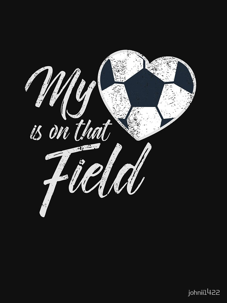 My heart is on that field soccer shirt, Soccer Shirt, Soccer Mom Shirt Personalized, Soccer Mom Shirt Custom With Number, Sports Mom Shirt by johnii1422